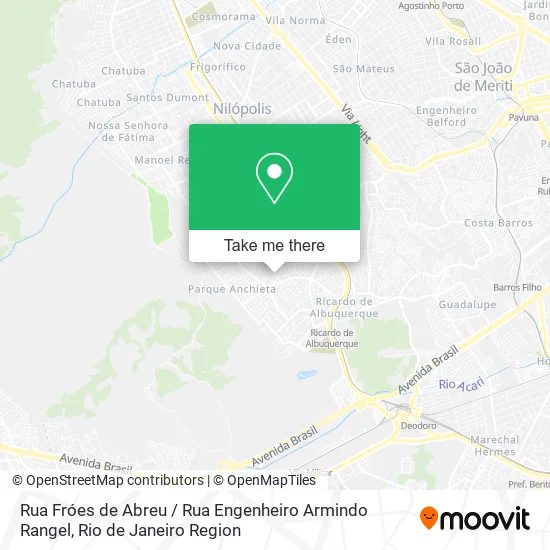 Rua Fróes de Abreu / Rua Engenheiro Armindo Rangel map