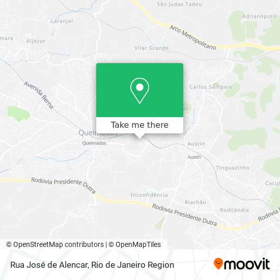 Rua José de Alencar map