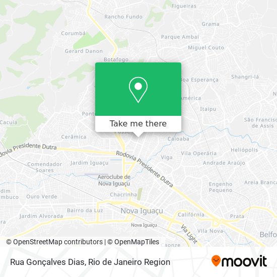 Rua Gonçalves Dias map