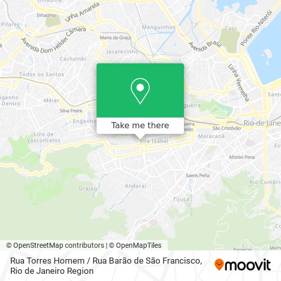 Mapa Rua Torres Homem / Rua Barão de São Francisco