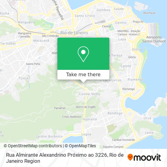 Mapa Rua Almirante Alexandrino Próximo ao 3226