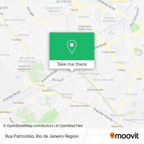 Rua Patrocínio map