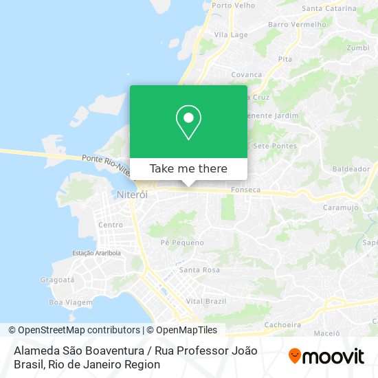 Alameda São Boaventura / Rua Professor João Brasil map