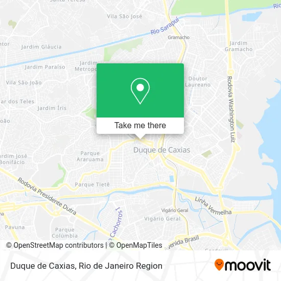 Duque de Caxias map