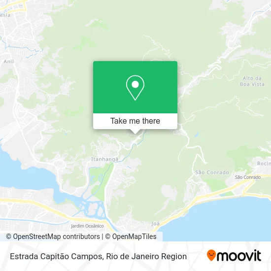 Estrada Capitão Campos map