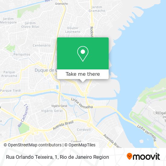 Mapa Rua Orlando Teixeira, 1