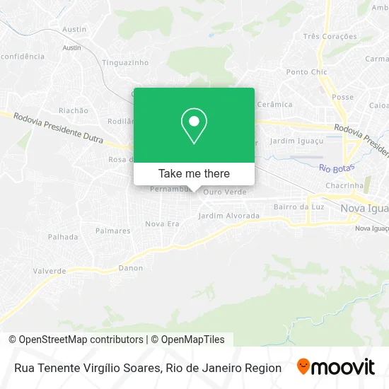 Rua Tenente Virgílio Soares map