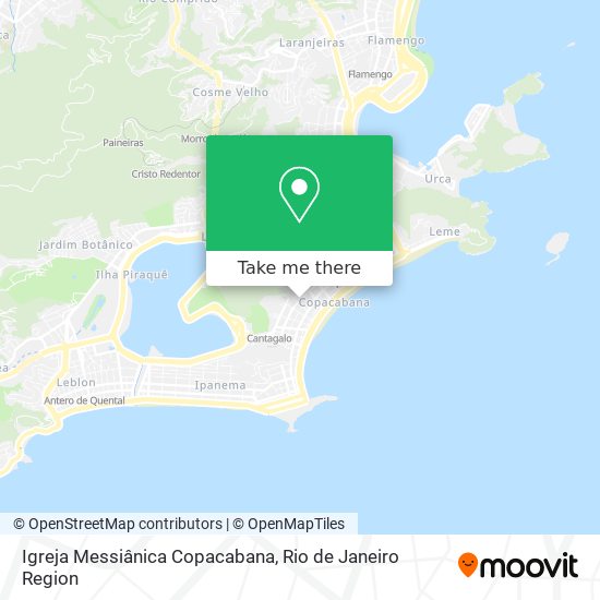 Igreja Messiânica Copacabana map