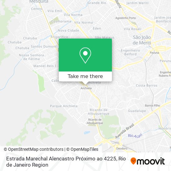 Mapa Estrada Marechal Alencastro Próximo ao 4225