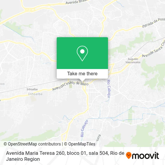 Avenida Maria Teresa 260, bloco 01, sala 504 map