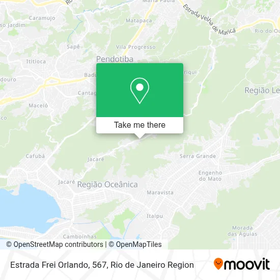 Estrada Frei Orlando, 567 map