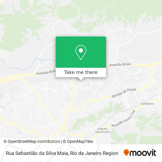 Mapa Rua Sebastião da Silva Maia