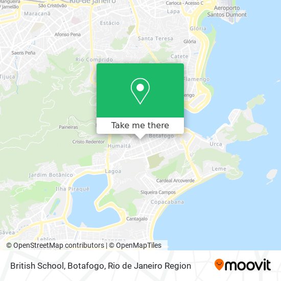 Mapa British School, Botafogo