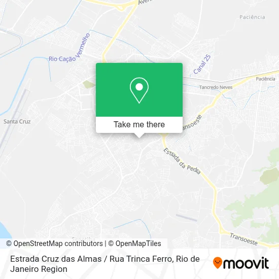 Estrada Cruz das Almas / Rua Trinca Ferro map