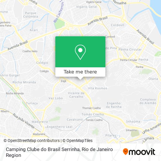 Camping Clube do Brasil Serrinha map