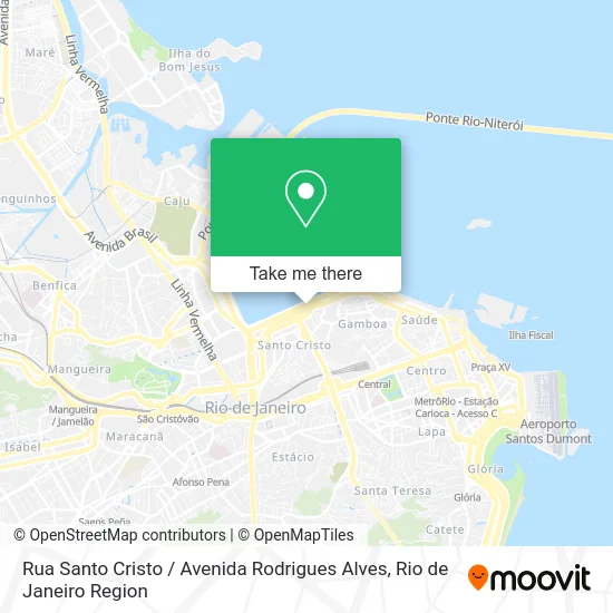 Rua Santo Cristo / Avenida Rodrigues Alves map