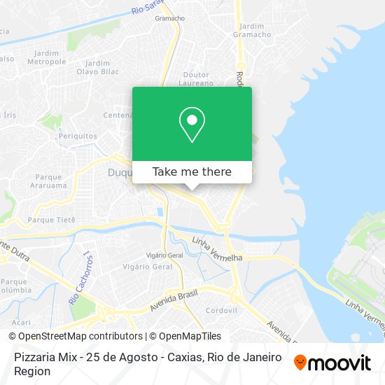 Pizzaria Mix - 25 de Agosto - Caxias map