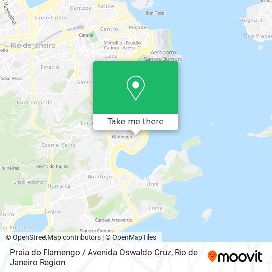 Praia do Flamengo / Avenida Oswaldo Cruz map