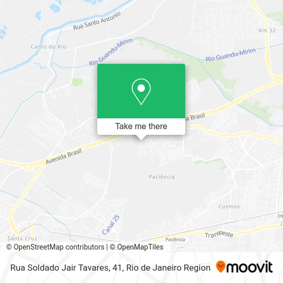 Rua Soldado Jair Tavares, 41 map