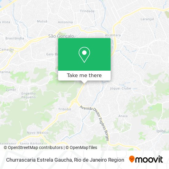 Mapa Churrascaria Estrela Gaucha