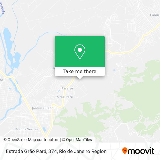 Estrada Grão Pará, 374 map
