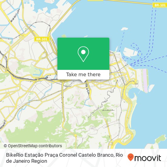 BikeRio Estação Praça Coronel Castelo Branco map