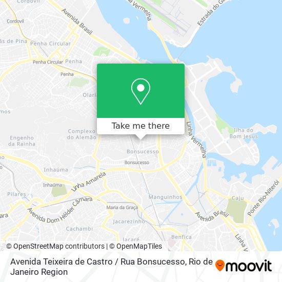 Avenida Teixeira de Castro / Rua Bonsucesso map