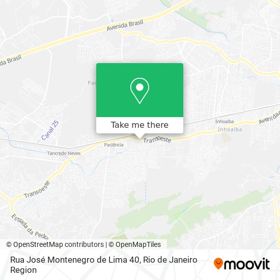 Mapa Rua José Montenegro de Lima 40