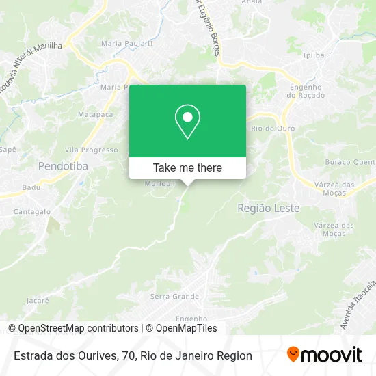 Estrada dos Ourives, 70 map