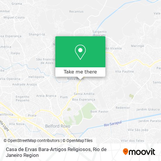 Mapa Casa de Ervas Bara-Artigos Religiosos