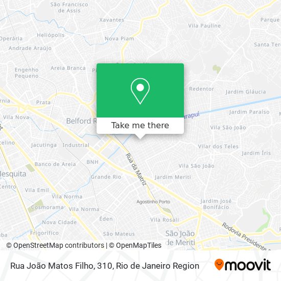 Mapa Rua João Matos Filho, 310