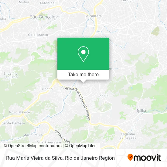 Rua Maria Vieira da Silva map