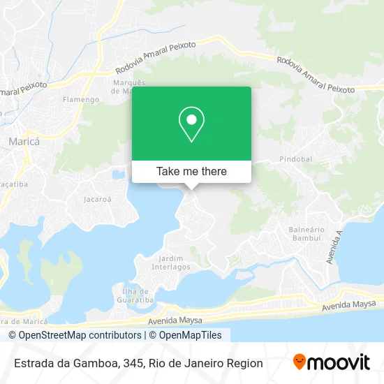 Estrada da Gamboa, 345 map