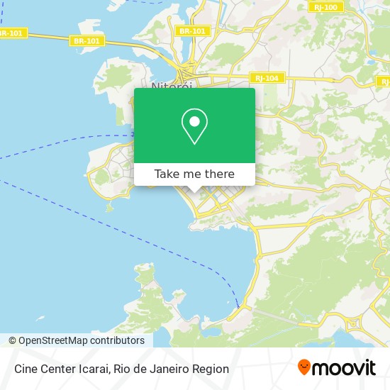 Mapa Cine Center Icarai