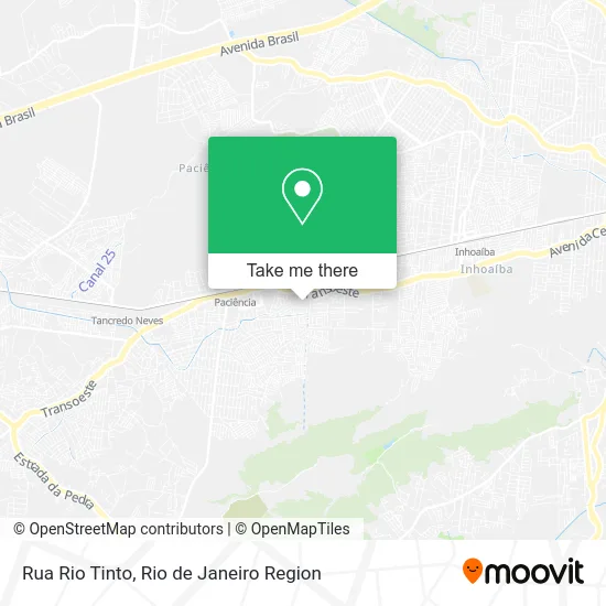 Rua Rio Tinto map