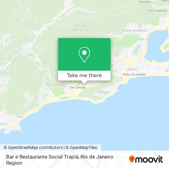 Mapa Bar e Restaurante Social Trapiá
