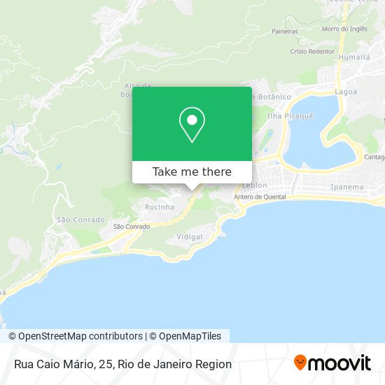Rua Caio Mário, 25 map