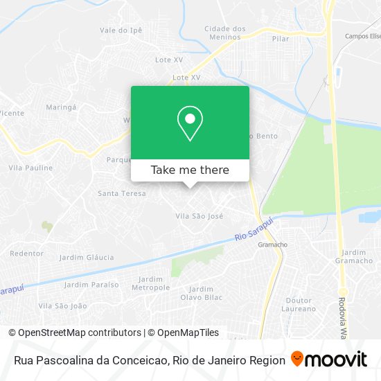 Mapa Rua Pascoalina da Conceicao