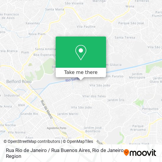 Mapa Rua Rio de Janeiro / Rua Buenos Aires