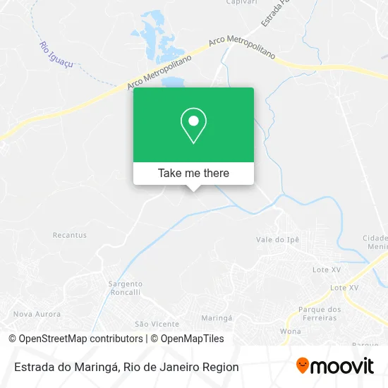 Estrada do Maringá map
