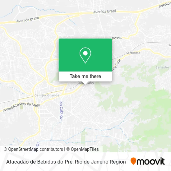 Atacadão de Bebidas do Pre map