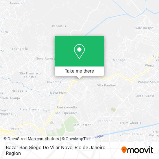 Bazar San Giego Do Vilar Novo map
