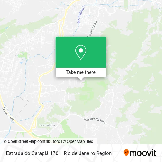 Estrada do Carapiá 1701 map