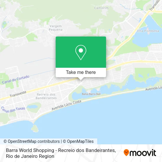 Barra World Shopping - Recreio dos Bandeirantes map