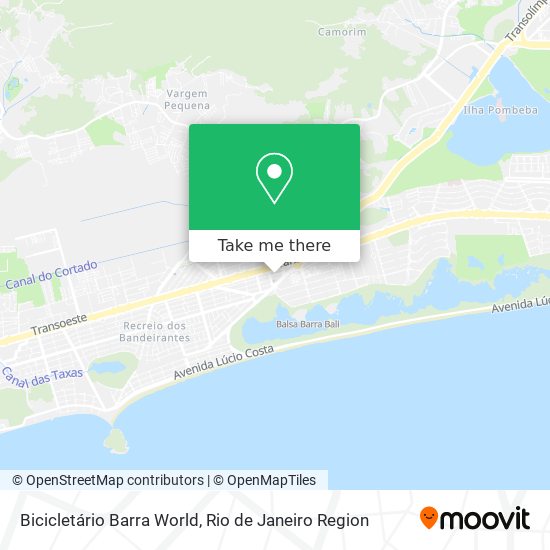Bicicletário Barra World map