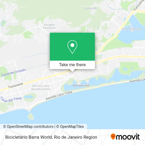 Bicicletário Barra World map