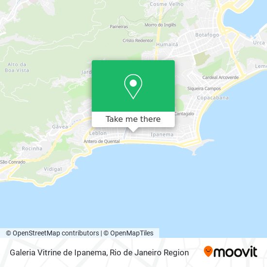 Galeria Vitrine de Ipanema map