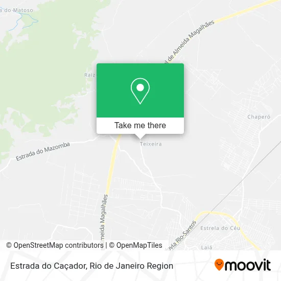Estrada do Caçador map
