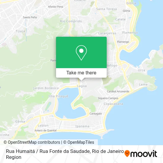 Rua Humaitá / Rua Fonte da Saudade map