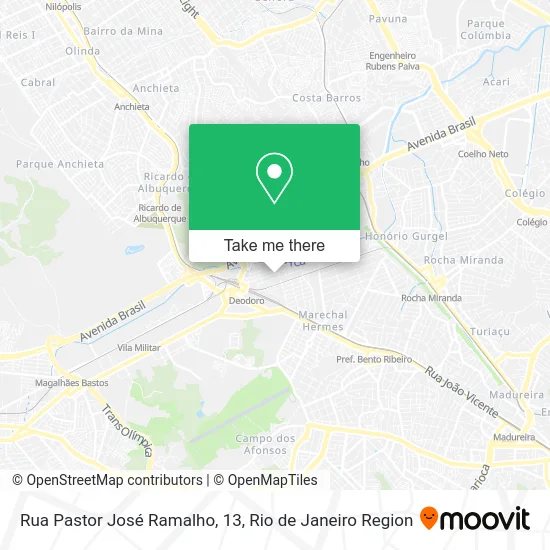 Rua Pastor José Ramalho, 13 map